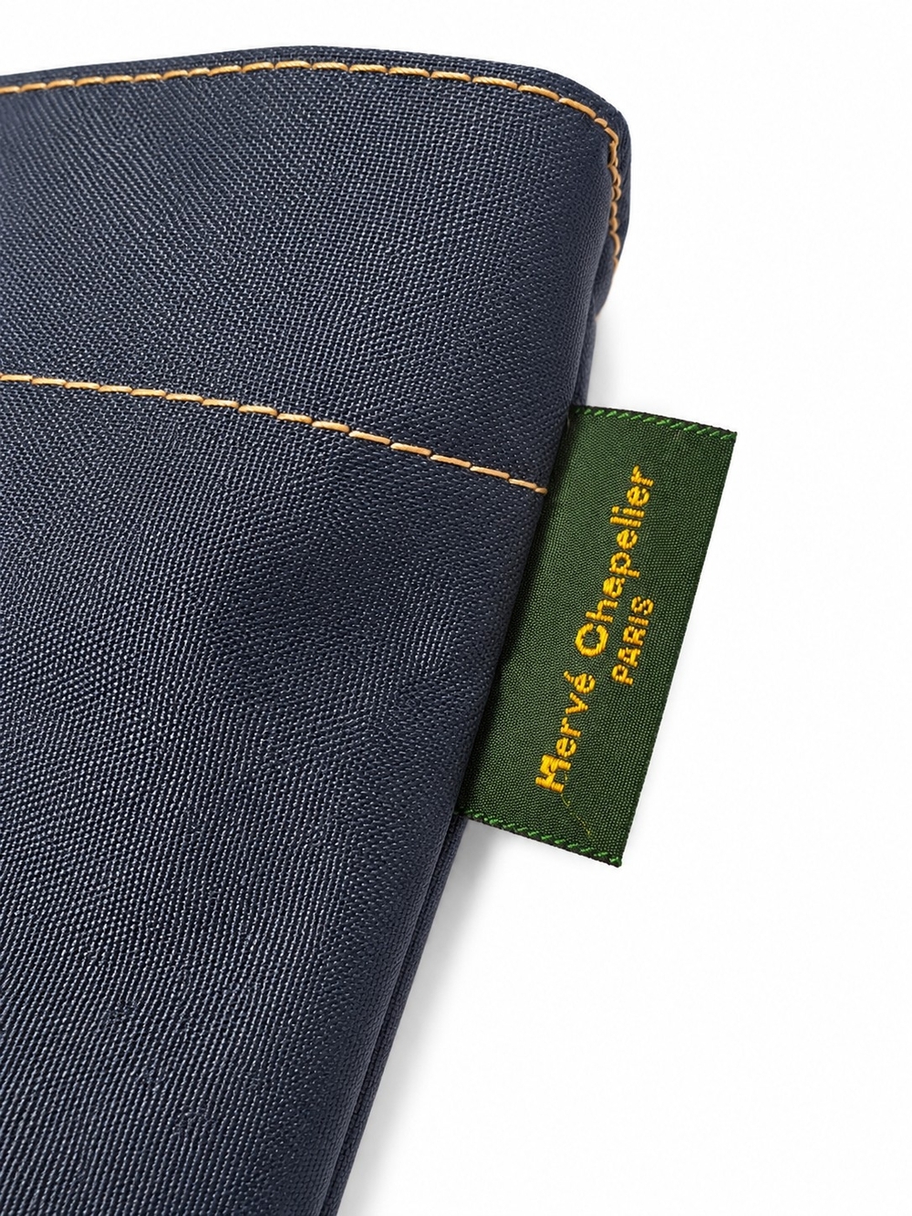 Hervé Chapelier Navy Tote Bag with Contrast Stitching